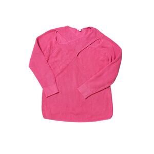 Cos Pink Cut Out Knit Sweater